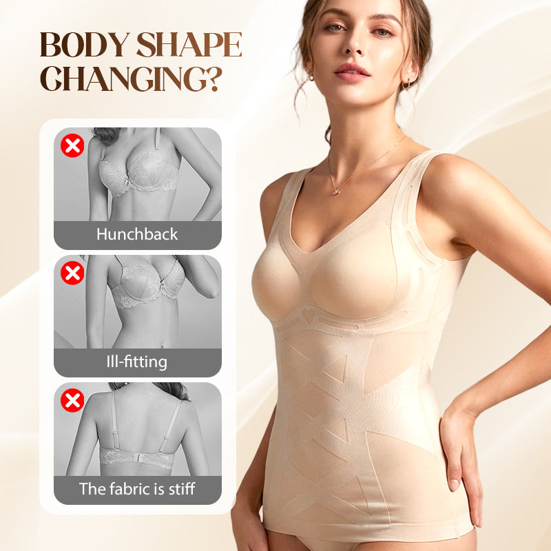 🔥Solange der Vorrat reicht 50 % Rabatt!🎉Nahtlose Shapewear mit integriertem BH💞