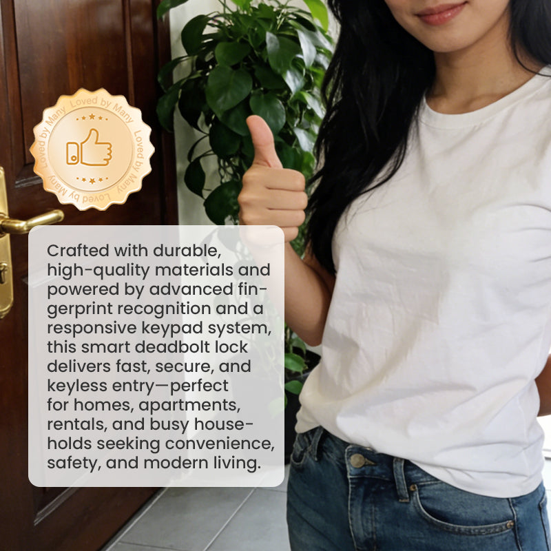 🔥Solange der Vorrat reicht 54% Rabatt!🎉Intelligentes Fingerabdruck-Riegelschloss mit Tastatur