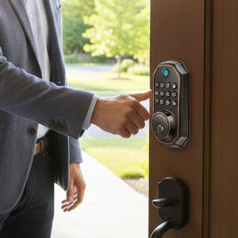 🔥Solange der Vorrat reicht 54% Rabatt!🎉Intelligentes Fingerabdruck-Riegelschloss mit Tastatur