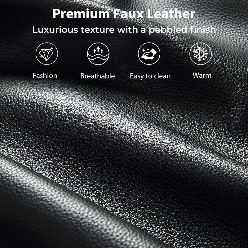 🎁2026 Neuheiten 50 % RABATT💥Coole Bikerjacke aus Kunstleder🧥