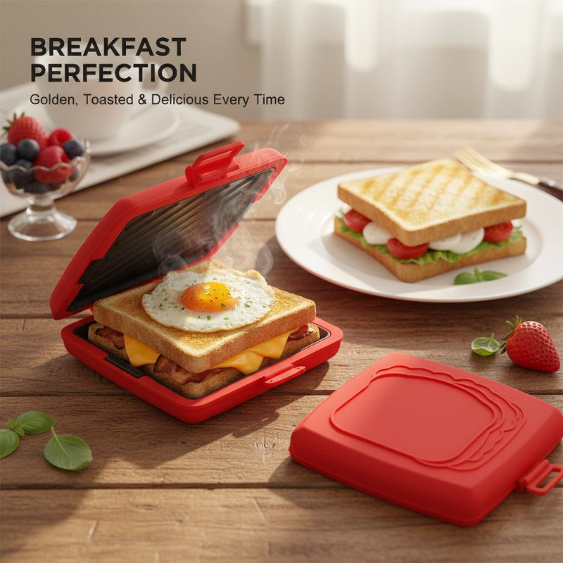🥪 50% RABATT! 🔥🍳Mikrowellen-Toaster & Sandwichmaker – Schnelle 3-Minuten-Zubereitung, Antihaft-Beschichtung & Leichte Reinigung 💡