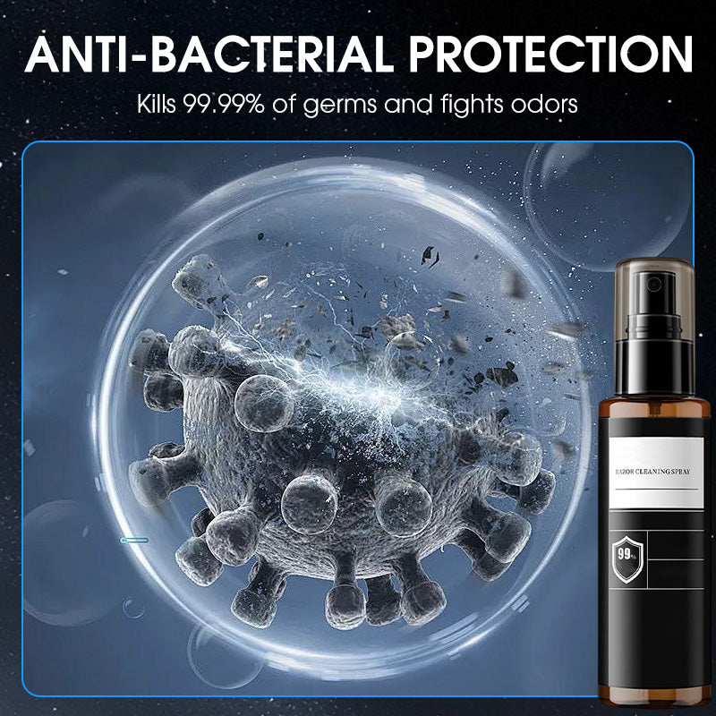 Schnelles Tiefenreinigungsspray für Rasierer