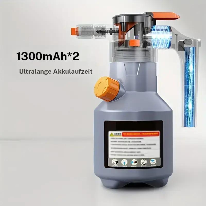 Elektrische Autowasch-Schaumpistole, Hand-Hochdruckreiniger, multifunktional, großes Fassungsvermögen, lange Akkulaufzeit, für Autos, Küche, Haushaltsreinigung