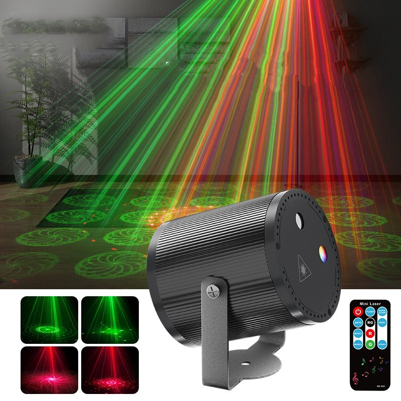 📢DJ Laser Party Light mit 7 Beleuchtungsmodi und Fernbedienung