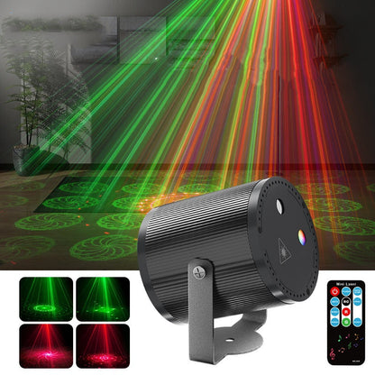 📢DJ Laser Party Light mit 7 Beleuchtungsmodi und Fernbedienung
