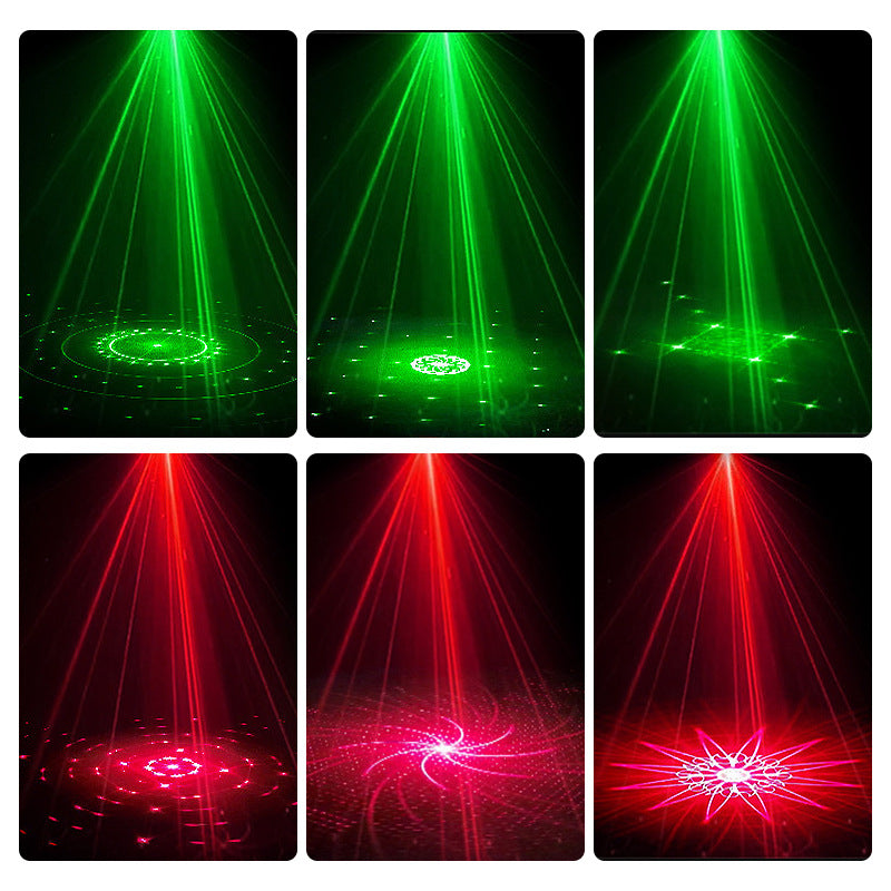 📢DJ Laser Party Light mit 7 Beleuchtungsmodi und Fernbedienung