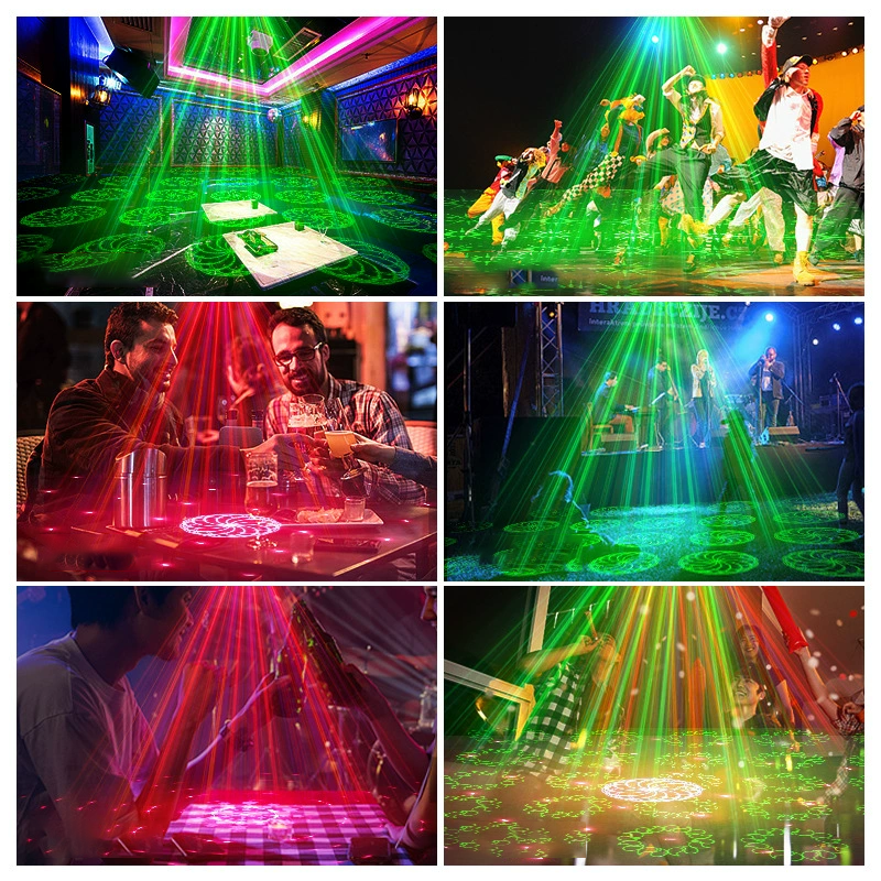 📢DJ Laser Party Light mit 7 Beleuchtungsmodi und Fernbedienung