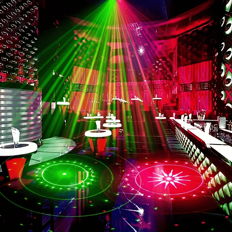 📢DJ Laser Party Light mit 7 Beleuchtungsmodi und Fernbedienung