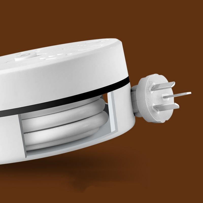 🔌 50% RABATT! 🏠 Runde Steckdosenleiste mit Kabelaufwicklung – Integrierter Schalter, 3 USB-Anschlüsse & Platzsparendes Design ✨