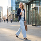 🔥Solange der Vorrat reicht 50 % Rabatt!🎉High-Waist Jeans mit weitem Bein und ausgefranstem Saum
