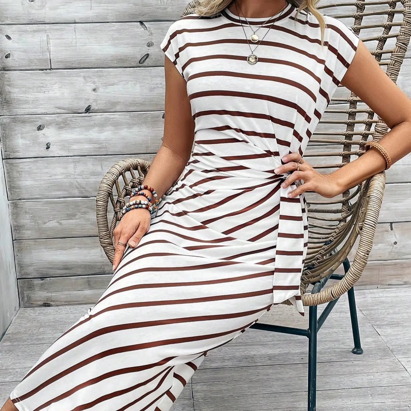 🔥2026 Neu eingetroffen: 50 % Rabatt für begrenzte Zeit!🔥🥰Elegantes Kleid mit Taillengürtel für Damen