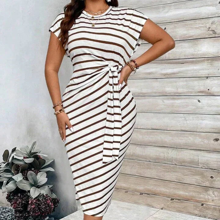 🔥2026 Neu eingetroffen: 50 % Rabatt für begrenzte Zeit!🔥🥰Elegantes Kleid mit Taillengürtel für Damen