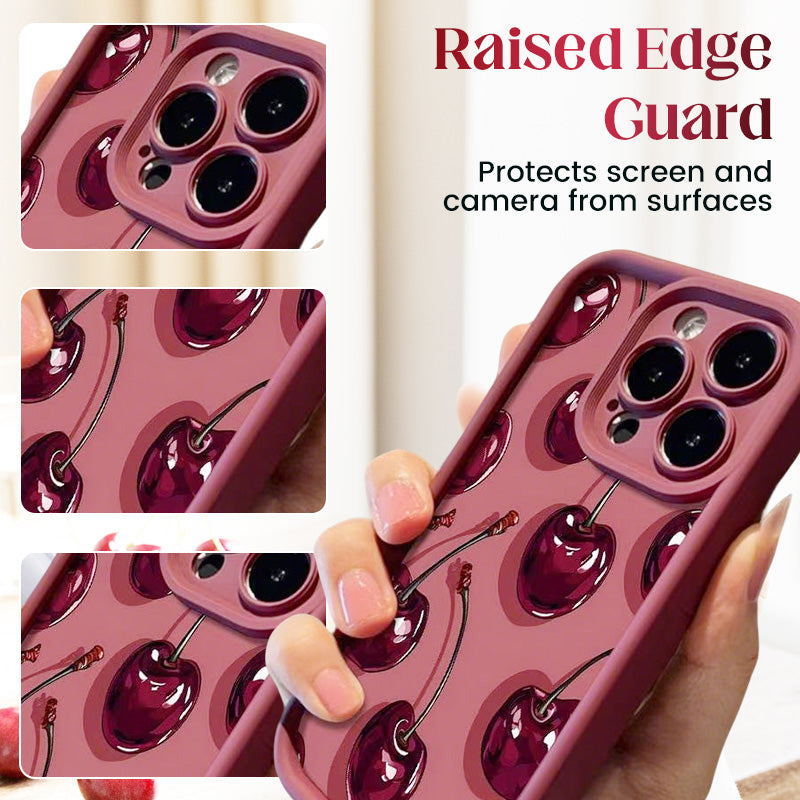 🍒Schutz-Hülle für Handys mit Kirschmuster für die 12-17-Serie