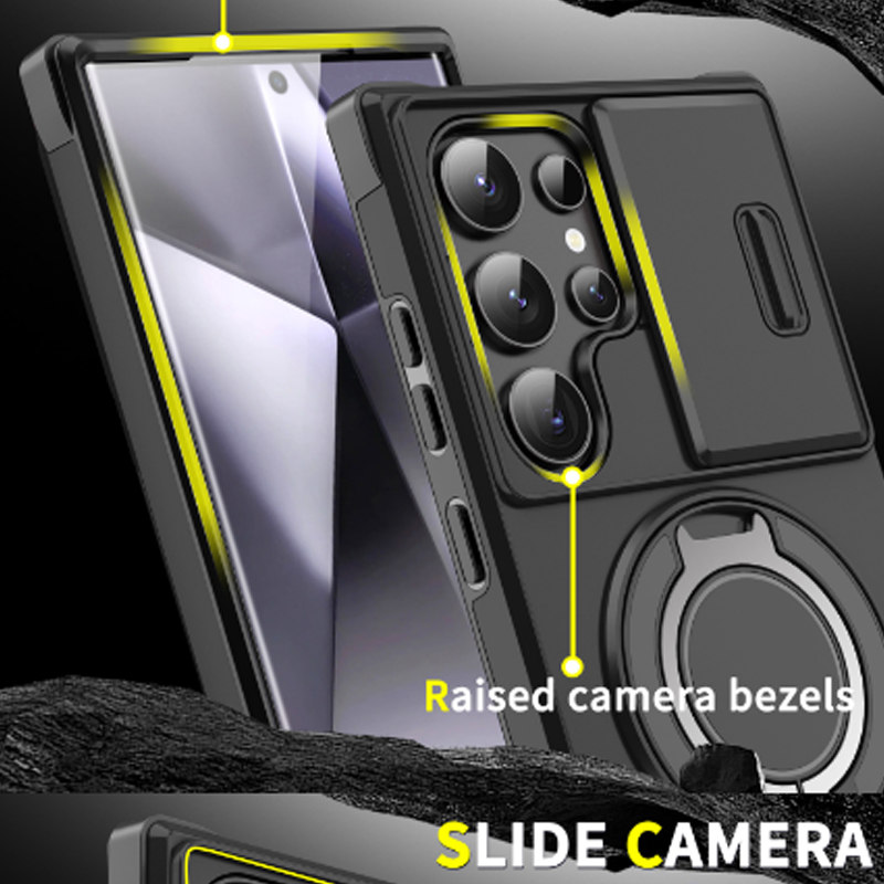 Kameraschutz-Handyhülle mit magnetischem Ständer für Samsung