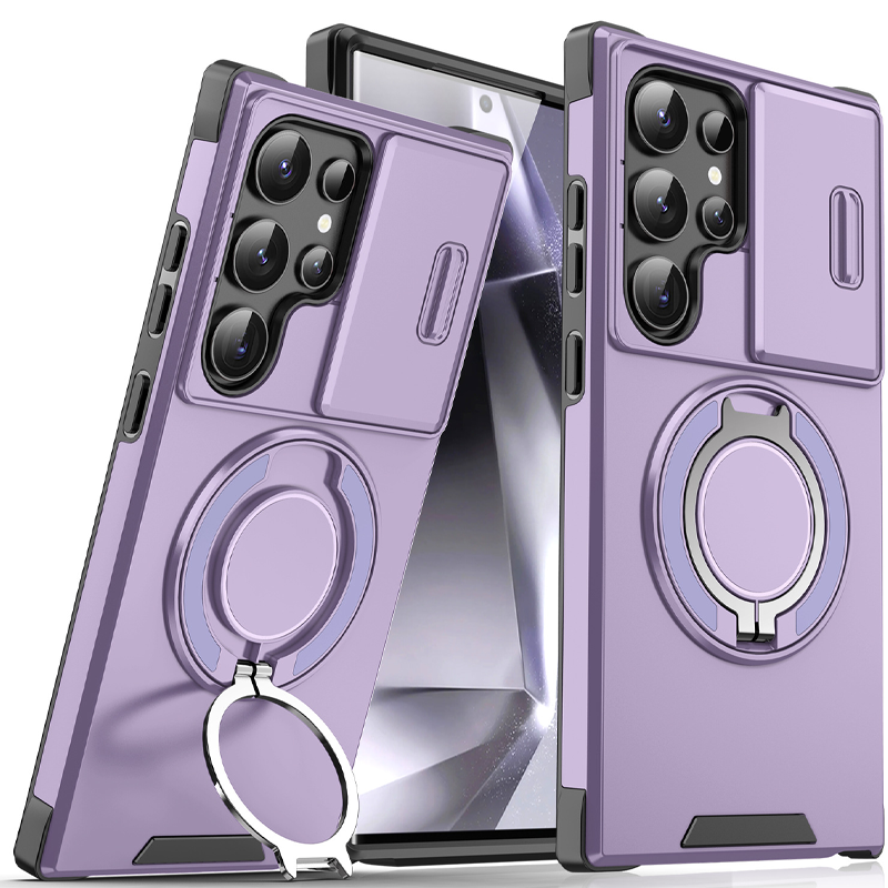 Kameraschutz-Handyhülle mit magnetischem Ständer für Samsung