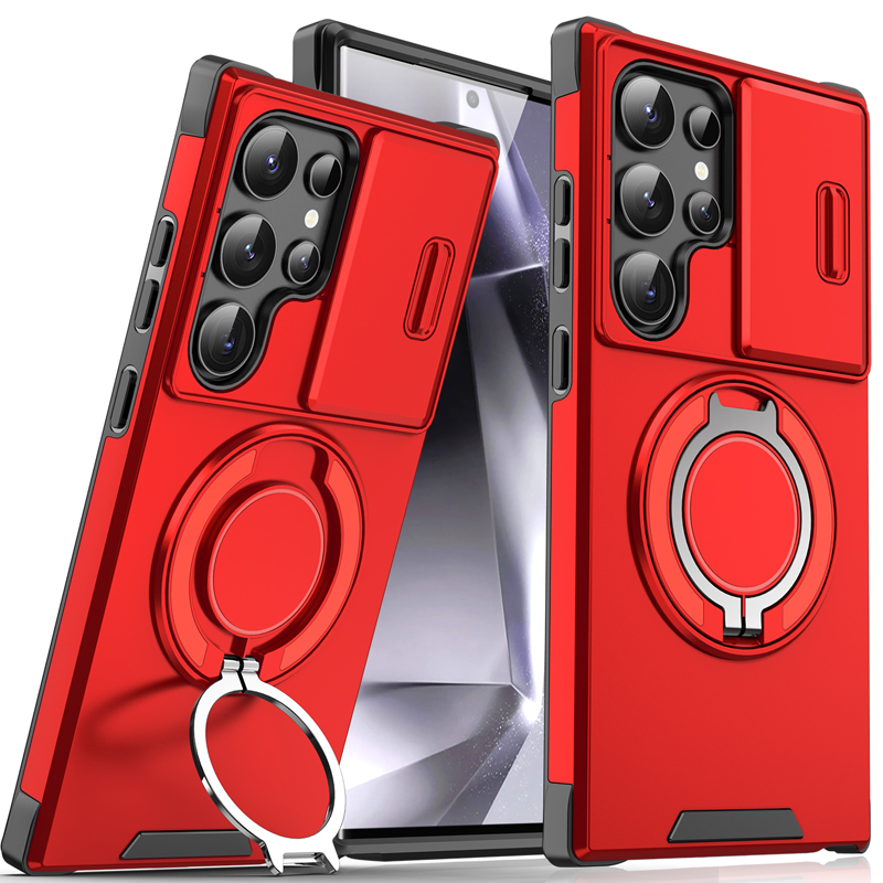 Kameraschutz-Handyhülle mit magnetischem Ständer für Samsung
