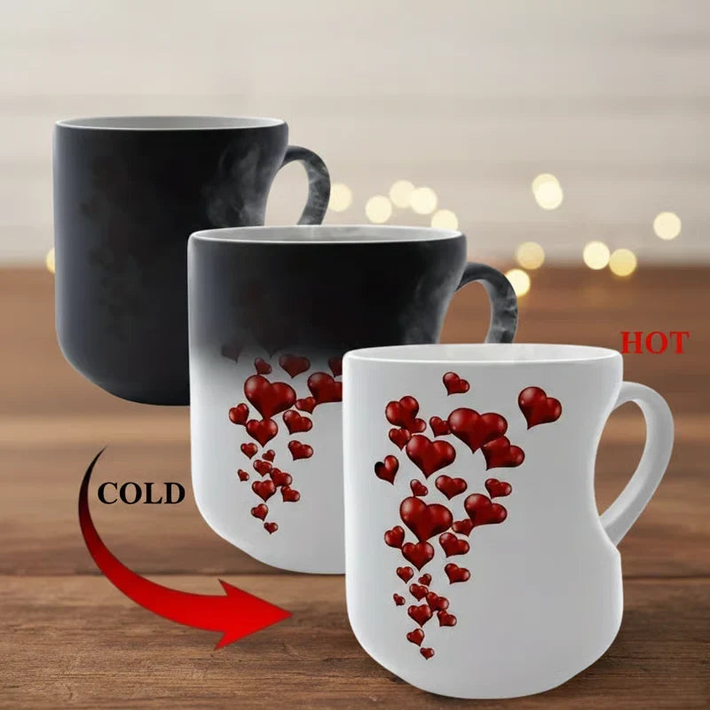 💝✨50% RABATT! Farbwechselnde Keramiktasse mit Herzhenkel, Valentinstag