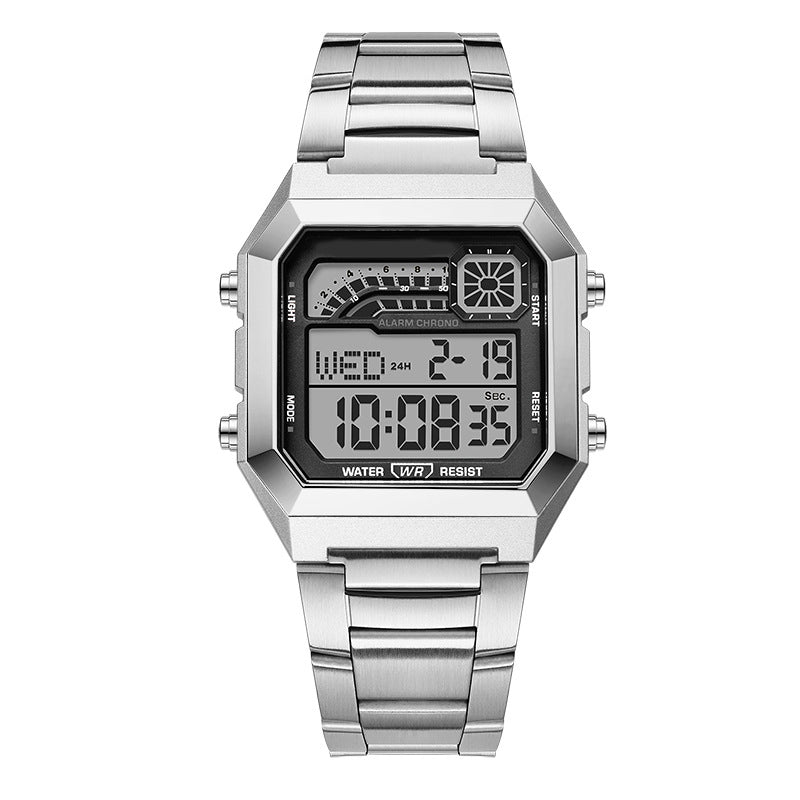 ⌚ 50% RABATT! ⏱️ Unisex-Digitaluhr mit Quadratischem Display – Leuchtanzeige, 50M Wasserdicht & Leichter Haltbarer Armband 🌙