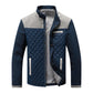 Gesteppte Herrenjacke mit Stehkragen