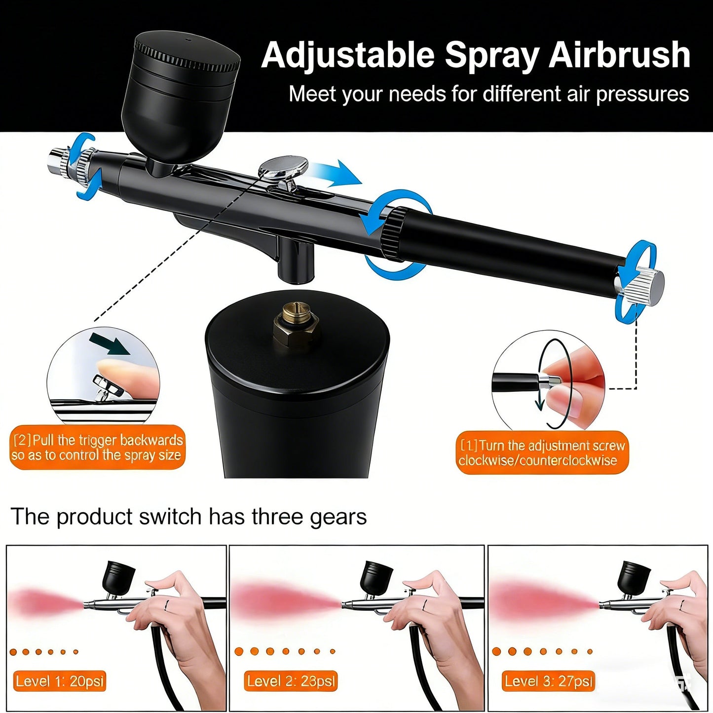 ⚡ Blitzangebot nur für 3 Stunden 🛠️ Kabelloses tragbares Airbrush-Set mit Kompressor