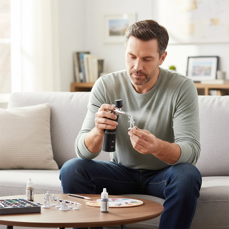 ⚡ Blitzangebot nur für 3 Stunden 🛠️ Kabelloses tragbares Airbrush-Set mit Kompressor