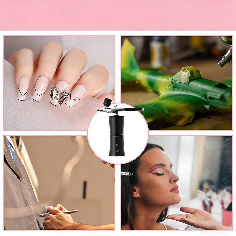 ⚡ Blitzangebot nur für 3 Stunden 🛠️ Kabelloses tragbares Airbrush-Set mit Kompressor