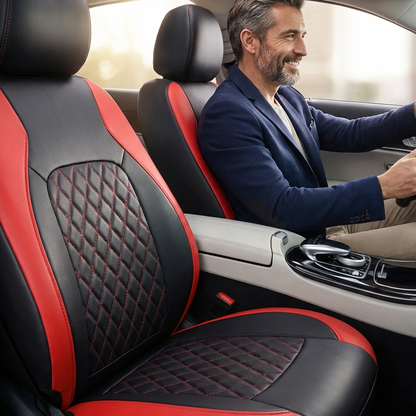 🔥HEISSER VERKAUF 50% RABATT🎁9-teiliges Autositzbezug-Set aus Leder mit universeller Passform