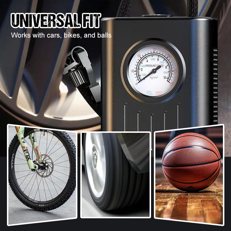 Kabelloser tragbarer Hand-Reifenfüller für Autos✨✨1s Inflation – Dual Motor Boosting, Universal-Luftpumpe für Autos, Elektrofahrzeuge, Motorräder, Fahrräder und Ballaufpumpen
