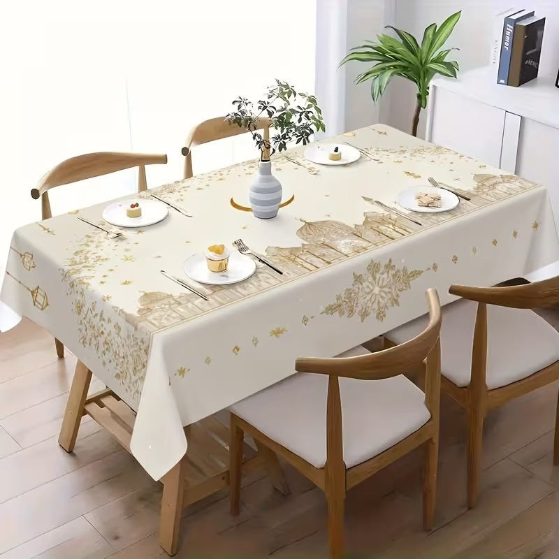 💖Ramadan Tischdecke mit Mond-Stern-Motiv