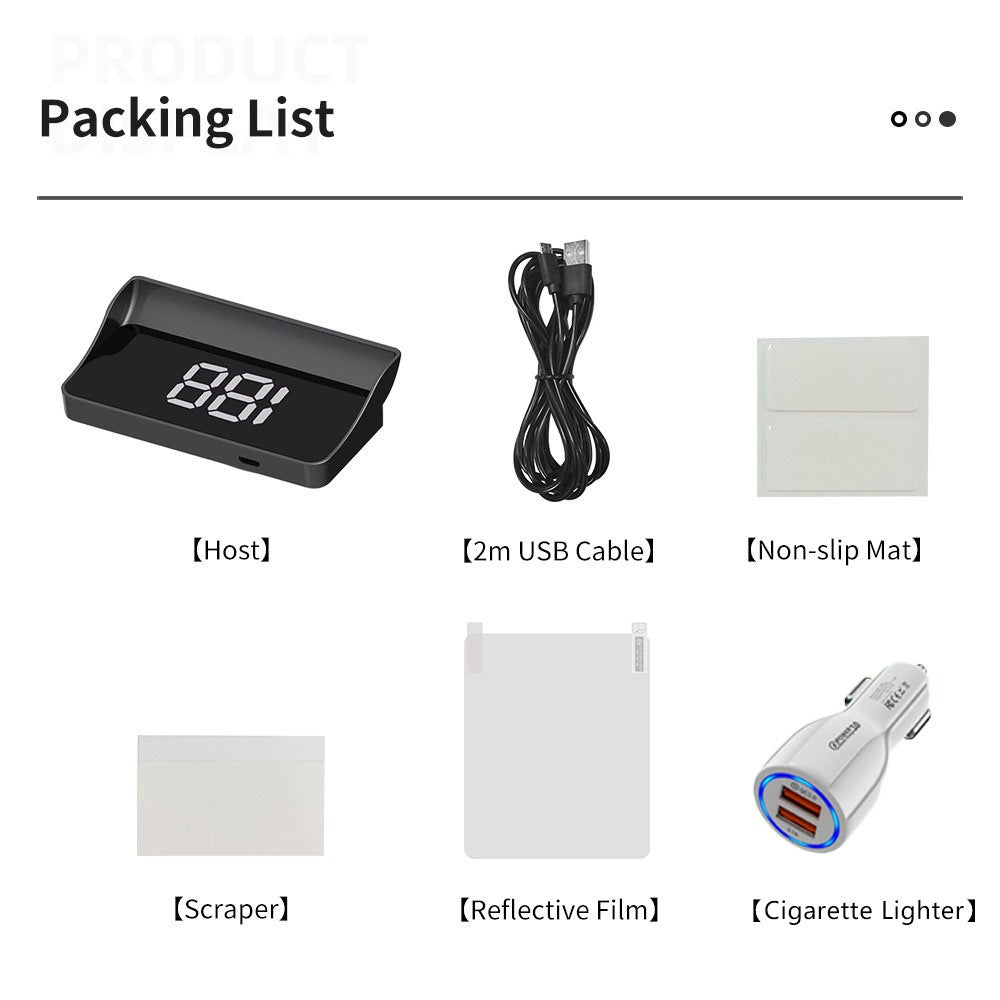 Head-Up Display Tachometer für Autos🚗Gör körningen tryggare