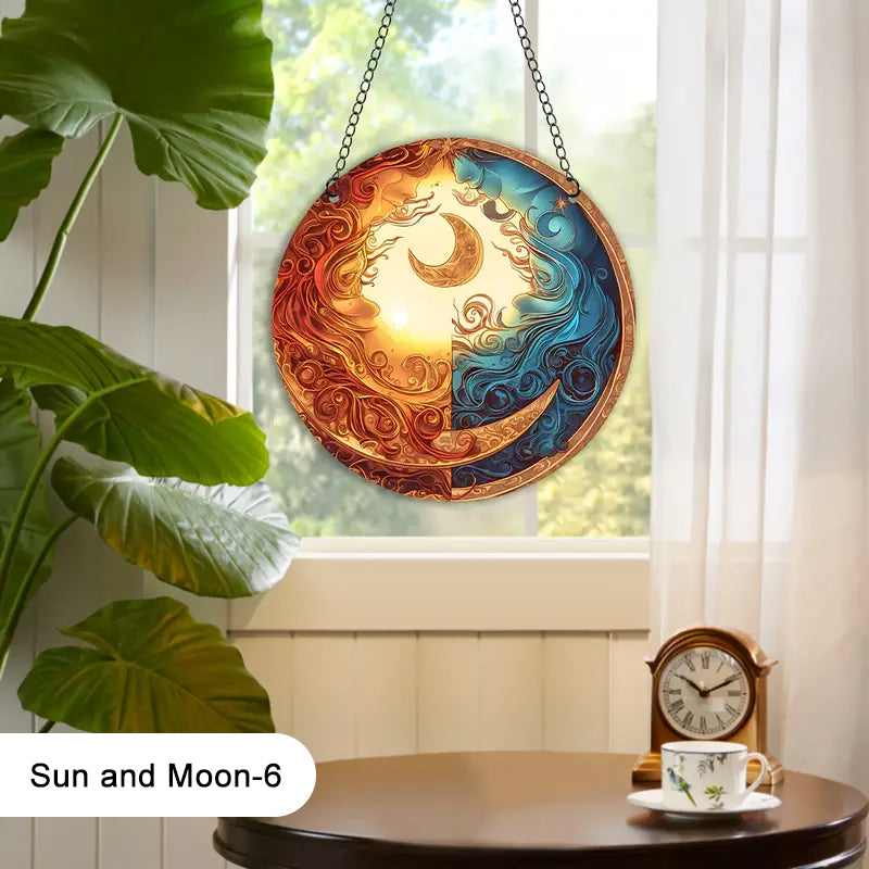 Doppelseitige Acryl-Fensteraufhängedekoration