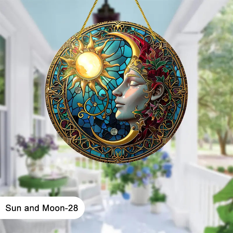 Doppelseitige Acryl-Fensteraufhängedekoration