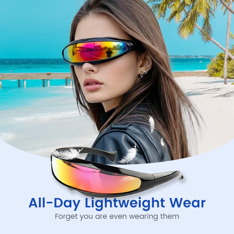 🌞👓 50% reduziert – Futuristische Sonnenbrille mit 💎✨ 100% UV-Schutz und stylishem Tragekomfort