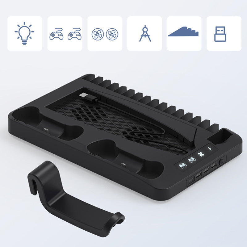 Multifunktionales Kühlständer-Set für PS5