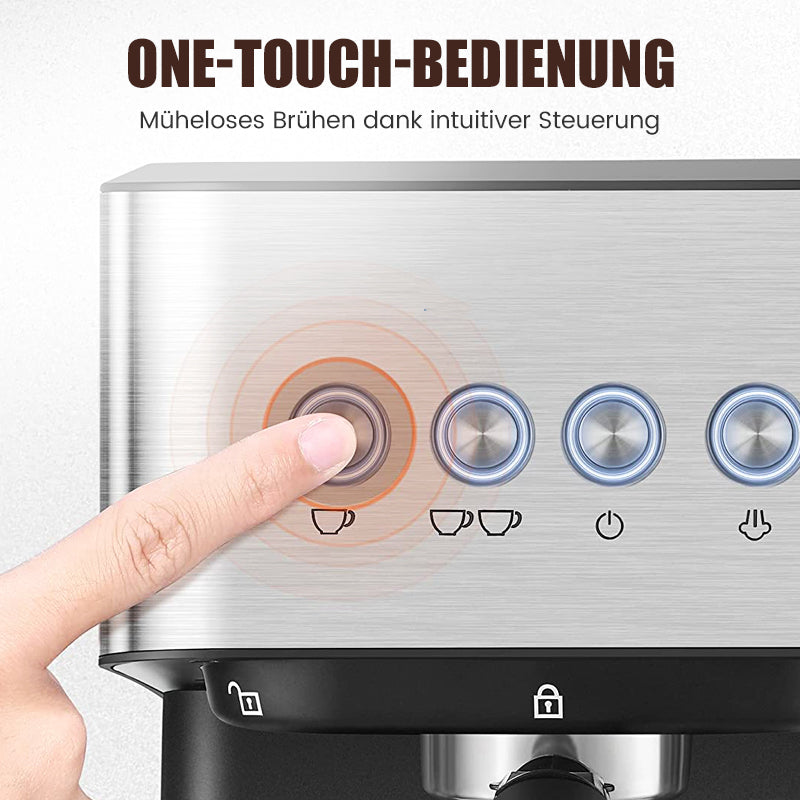 Espressomaschine für den Haushalt mit Dampflanze
