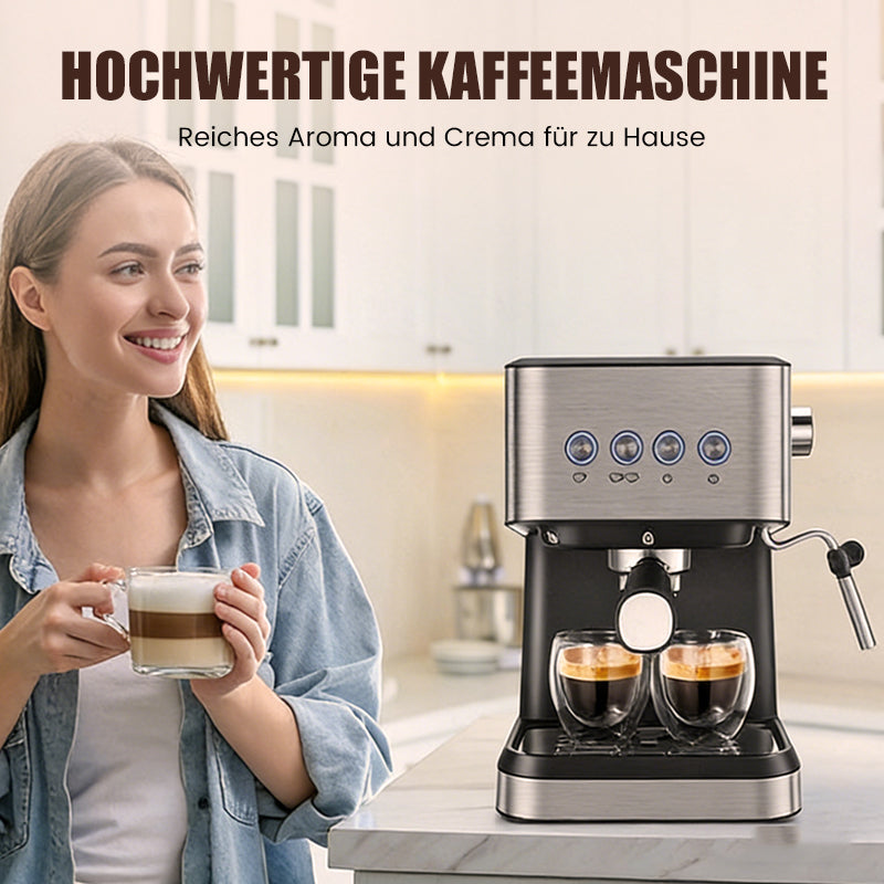 Espressomaschine für den Haushalt mit Dampflanze