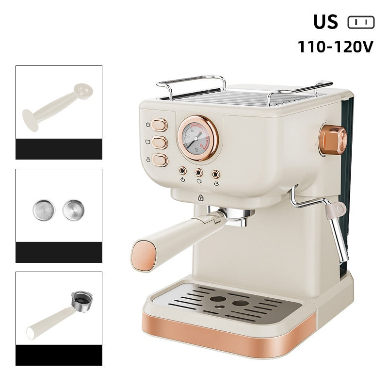 Espressomaschine für den Haushalt mit Dampflanze