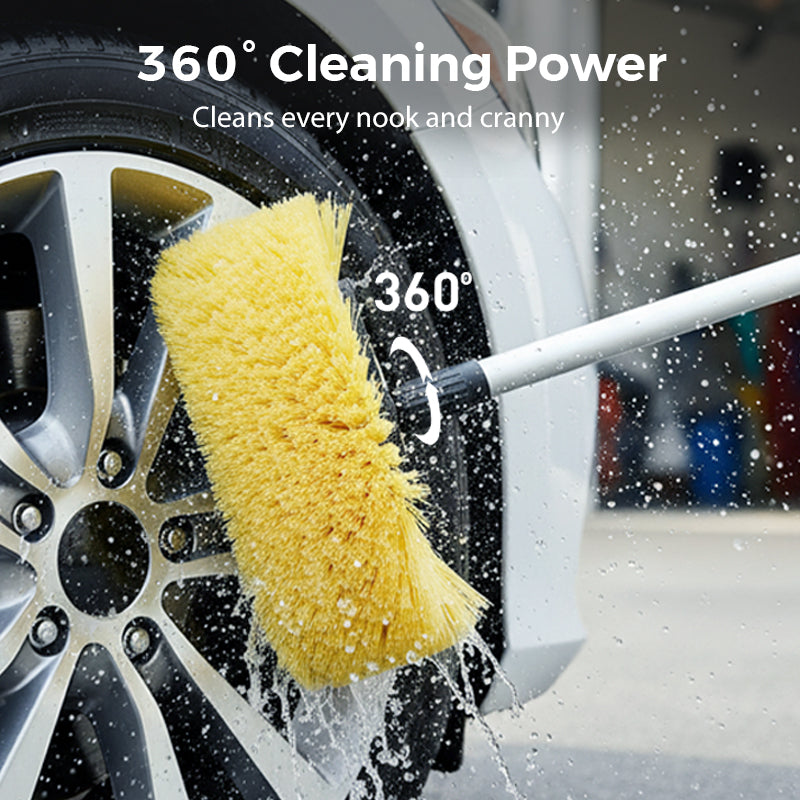 🚗 Ausziehbare Autowaschbürste – 60" langer Stiel, 360° Reinigung! ✨ Höher reichen, smarter schrubben – schonend zum Lack, hart gegen Schmutz! 🧼💦