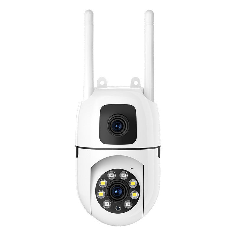360° Schwenk-Neige 4K Dual-Linsen Sicherheitskamera – Outdoor WLAN Überwachungskamera