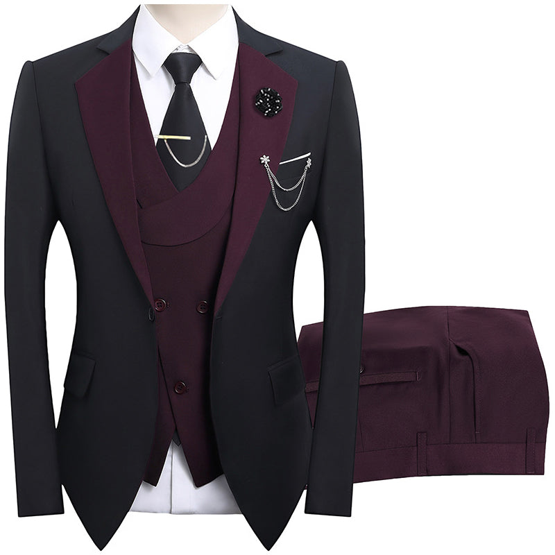 🤵 60% RABATT! ✨ Moderner Hochzeitsanzug im Kontrast-Design – Elegante Silhouette, Zeitgenössischer Look & Perfekte Passform 💍