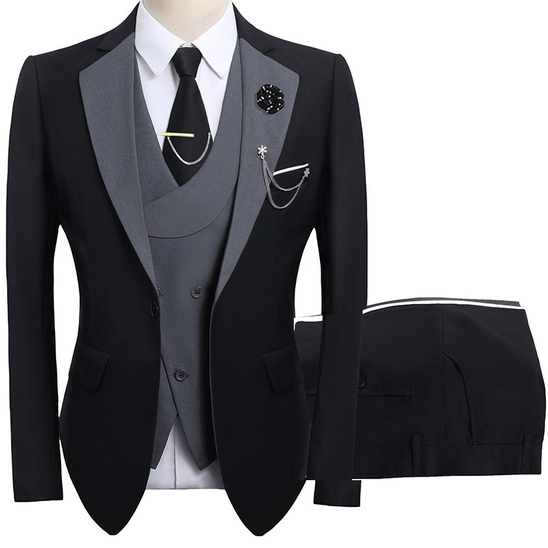 🤵 60% RABATT! ✨ Moderner Hochzeitsanzug im Kontrast-Design – Elegante Silhouette, Zeitgenössischer Look & Perfekte Passform 💍
