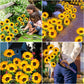 🌻🔥🔥🔥Wasserdichte Sonnenblume mit Solarpanel