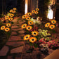 🌻🔥🔥🔥Wasserdichte Sonnenblume mit Solarpanel