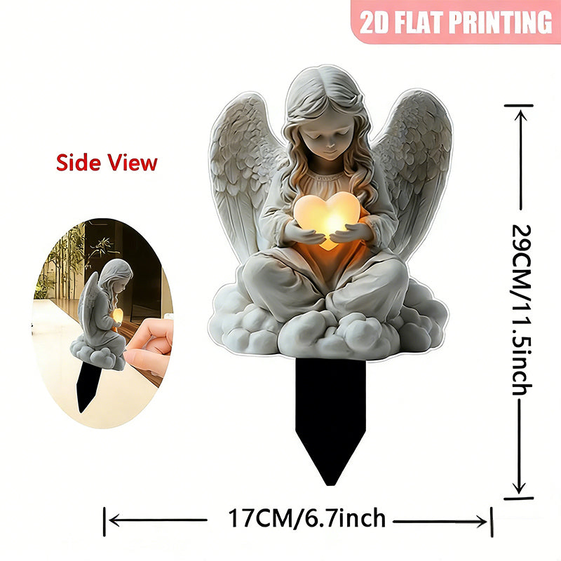 🌿 2D Acryl-Dekostecker für Blumentöpfe – Flaches Gartenmotiv als stilvolle Pflanzendekoration