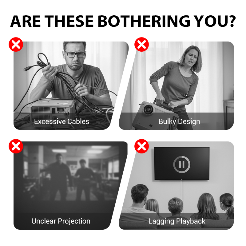 900ANSI HY350MAX Projektor, Autofokus, Android 14, Allwinner H726