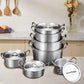 Aluminium-Kochgeschirr-Set, 7-teilig