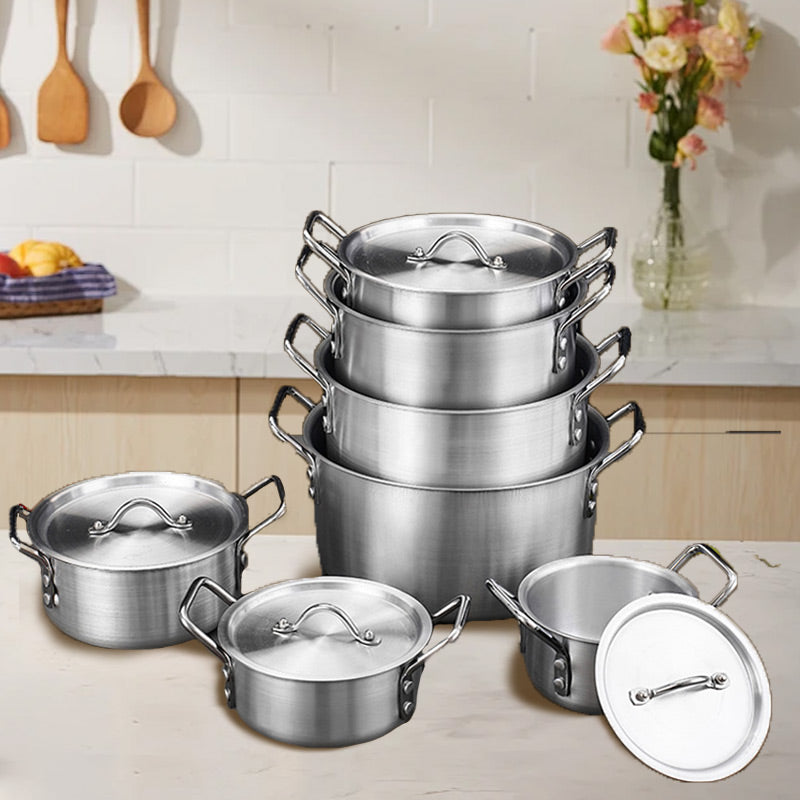 Aluminium-Kochgeschirr-Set, 7-teilig