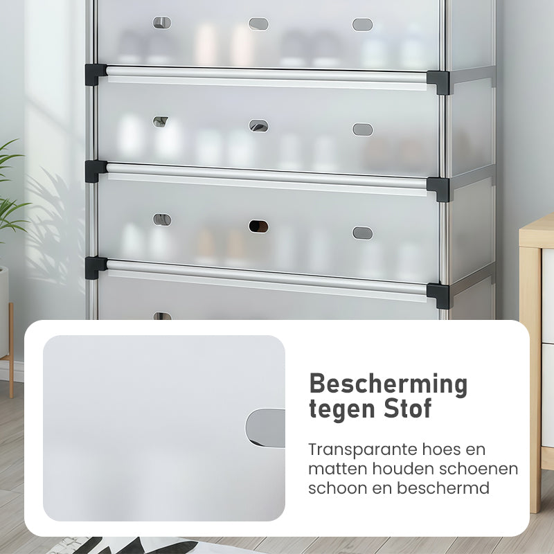 👟 50% RABATT! 🗄️ Schuhregal mit großer Kapazität und mehreren Ebenen – Platzsparend, stapelbar & perfekt für Flur, Schrank oder Garage – ordentliche Aufbewahrung ohne Chaos 🧺