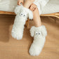 ❄️【Fleece-Socken für Damen】– Winter-Hausschuhe, dick gefüttert mit Fleece, rutschfest, für Erwachsene, Damen, Plüsch-Schneesocken, Überschuhe🧦🔥