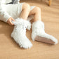 ❄️【Fleece-Socken für Damen】– Winter-Hausschuhe, dick gefüttert mit Fleece, rutschfest, für Erwachsene, Damen, Plüsch-Schneesocken, Überschuhe🧦🔥